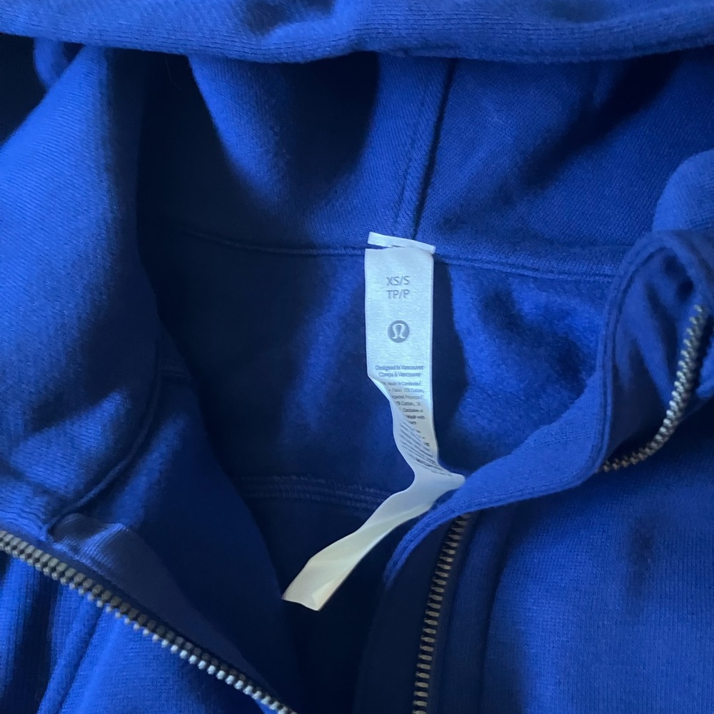 NWT Lululemon Scuba Oversized Half-Zip Hoodie, XS/S, LARKSPUR - Picture 3 of 4